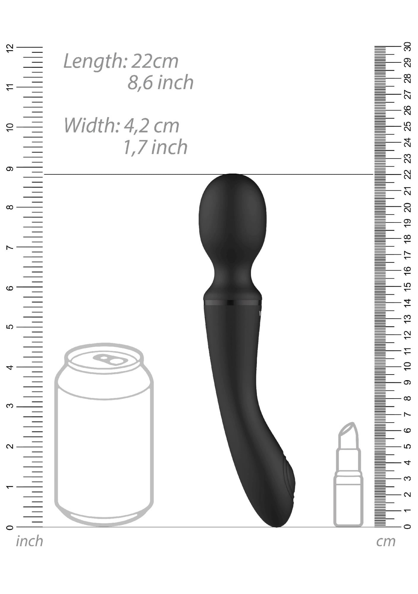 10-Wibrator Różdżka - Wand & Vibrator - Black-10