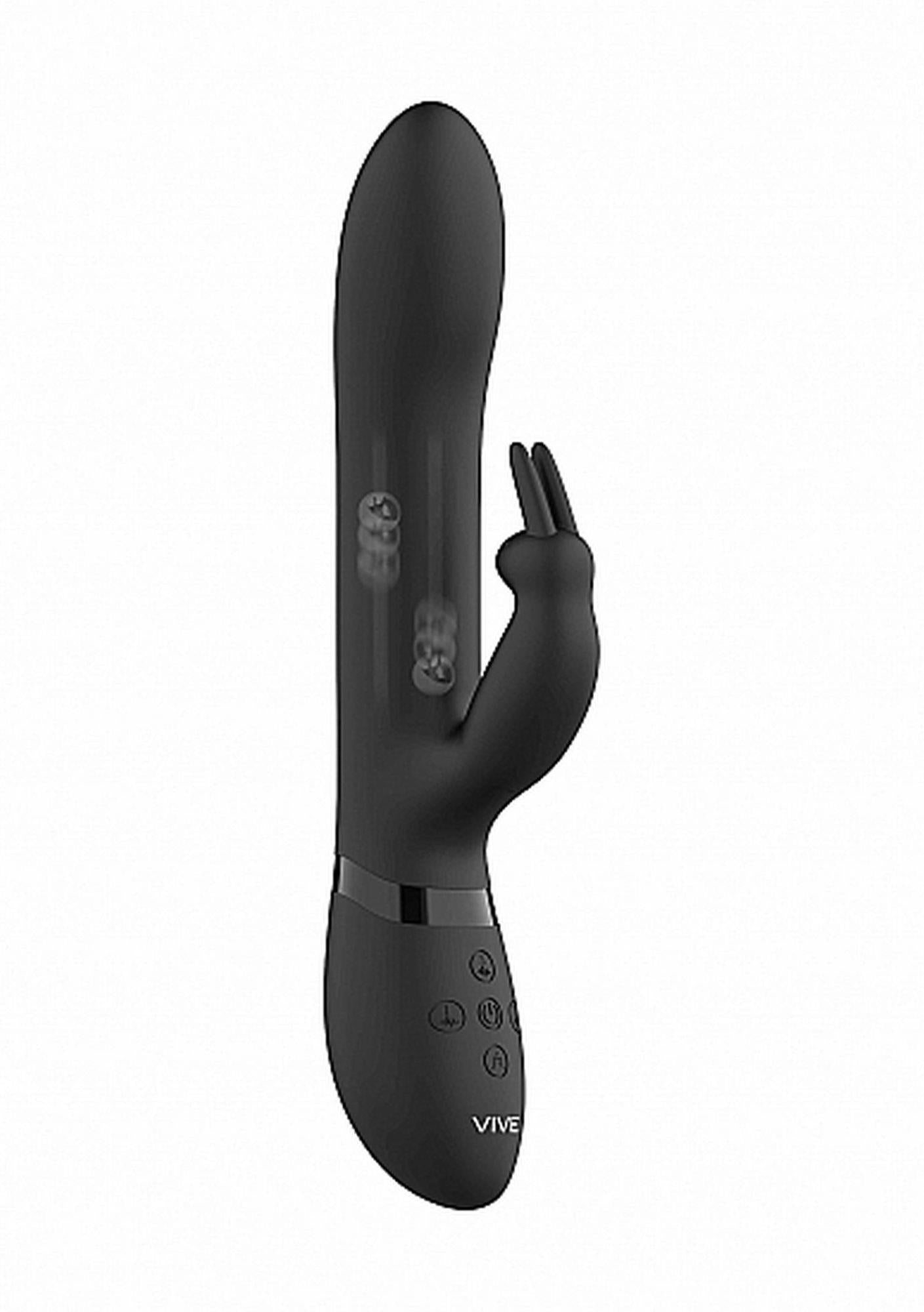 6-Amoris - Stimulating Beads Rabbit - Black-6