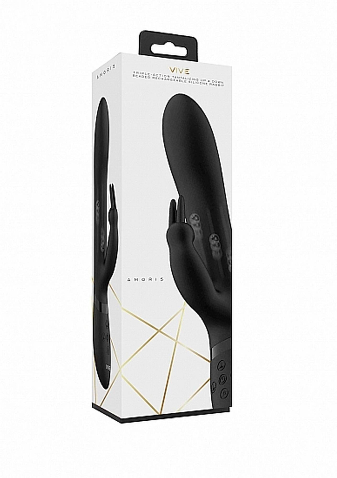 7-Amoris - Stimulating Beads Rabbit - Black-7
