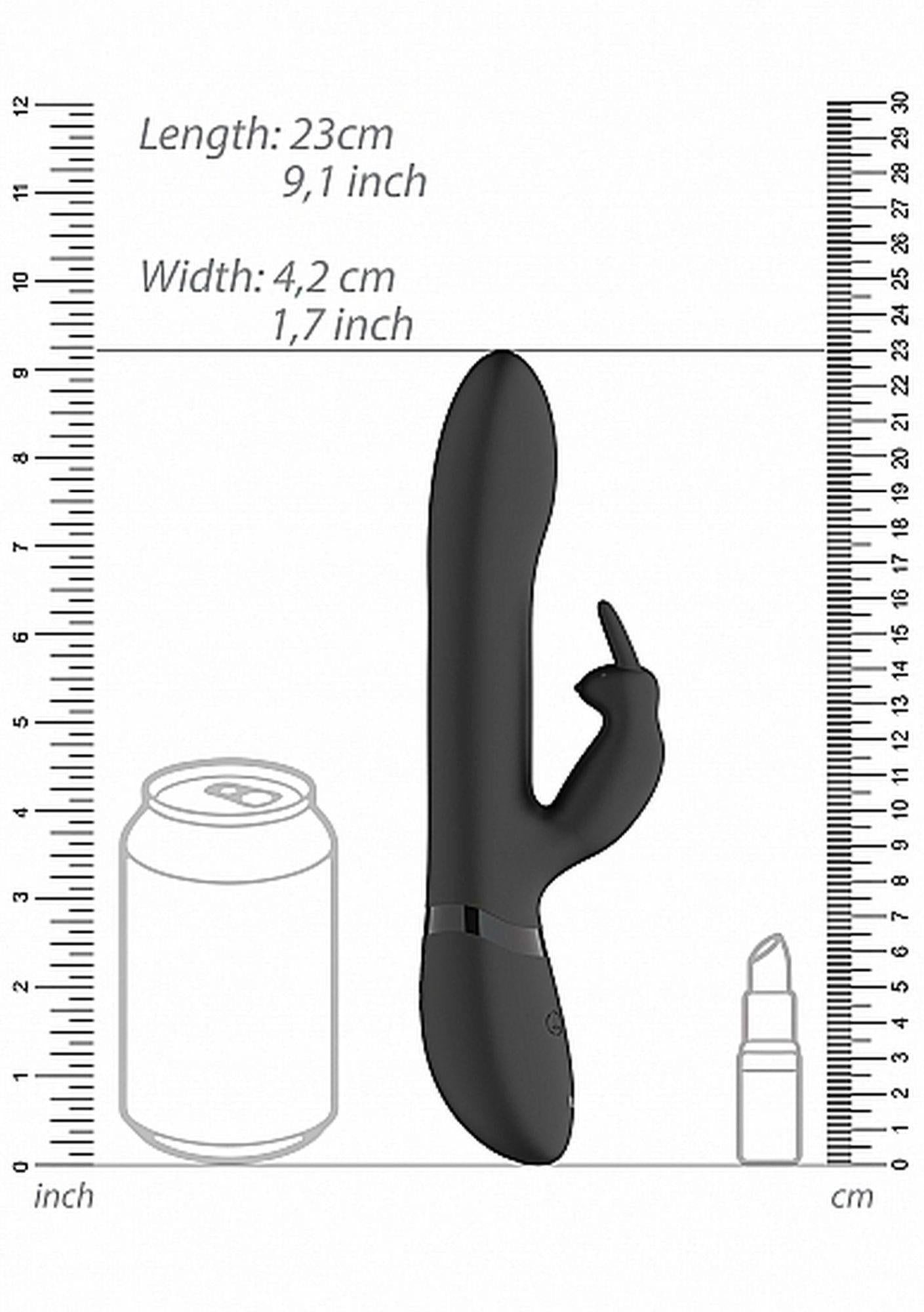 9-Amoris - Stimulating Beads Rabbit - Black-9