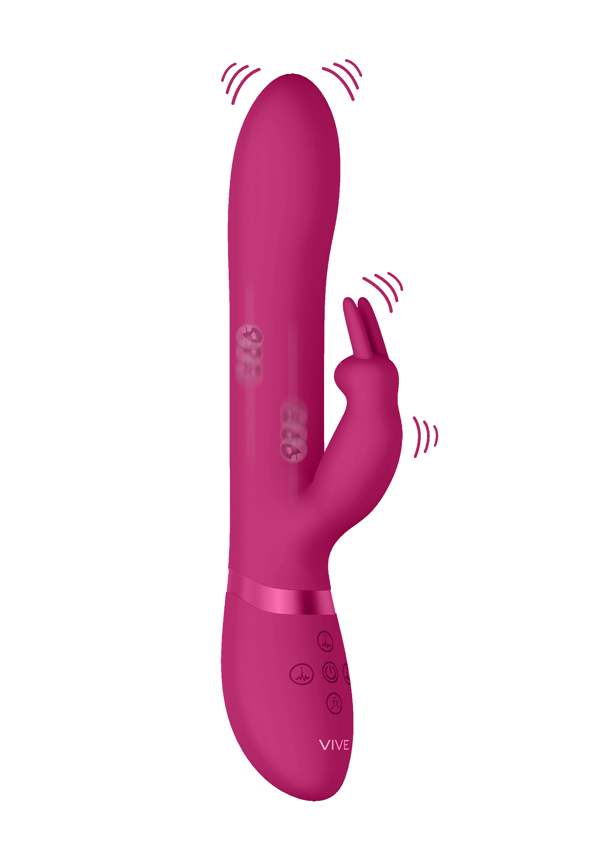 2-Amoris - Stimulating Beads Rabbit - Pink-2