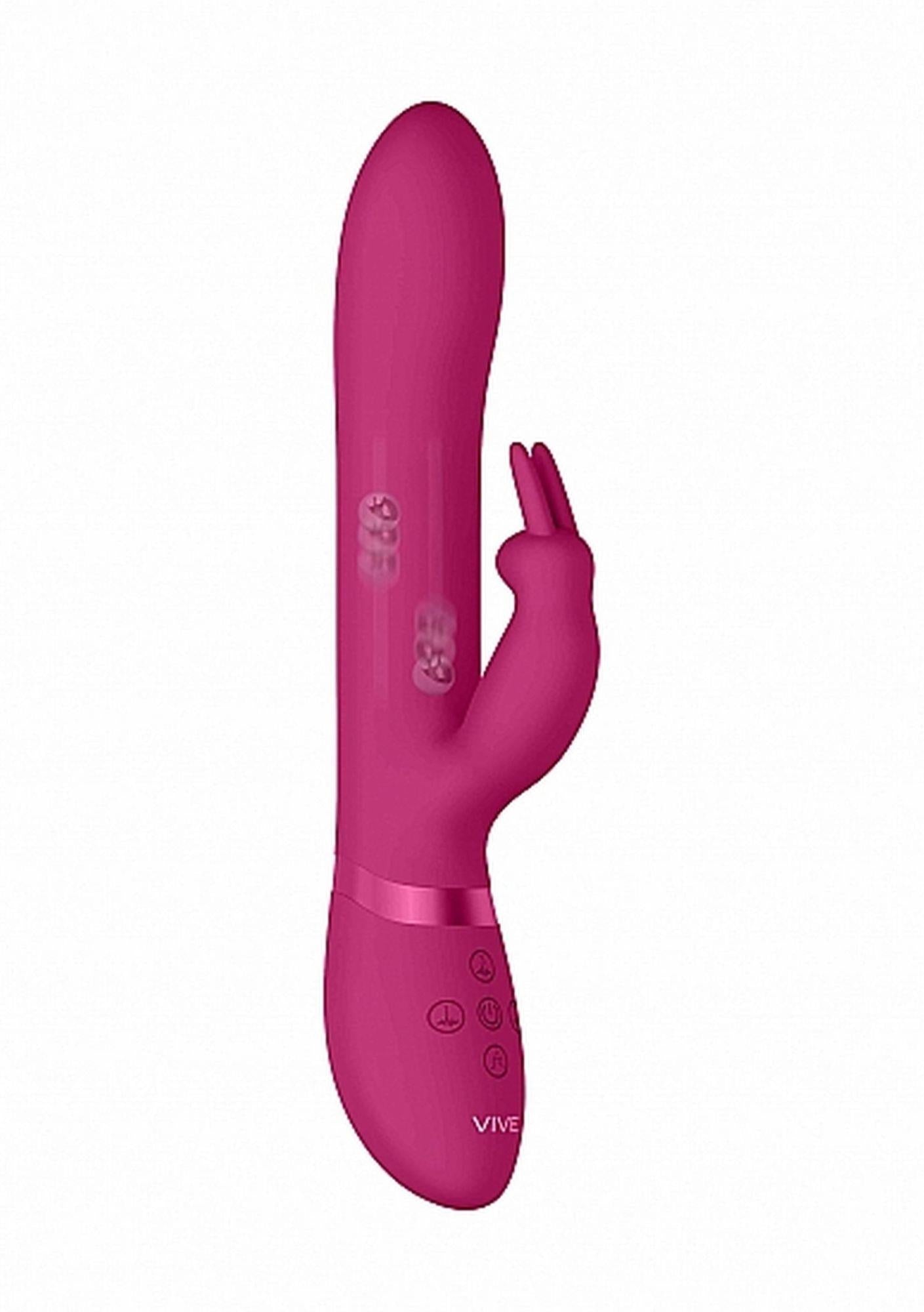 7-Amoris - Stimulating Beads Rabbit - Pink-7