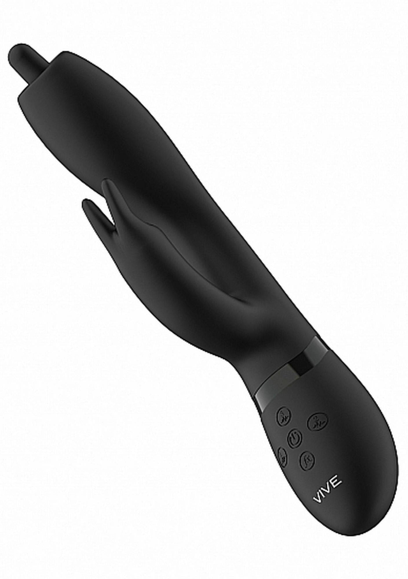 9-Nilo - Pinpoint Rotating G-spot Rabbit - Black-9