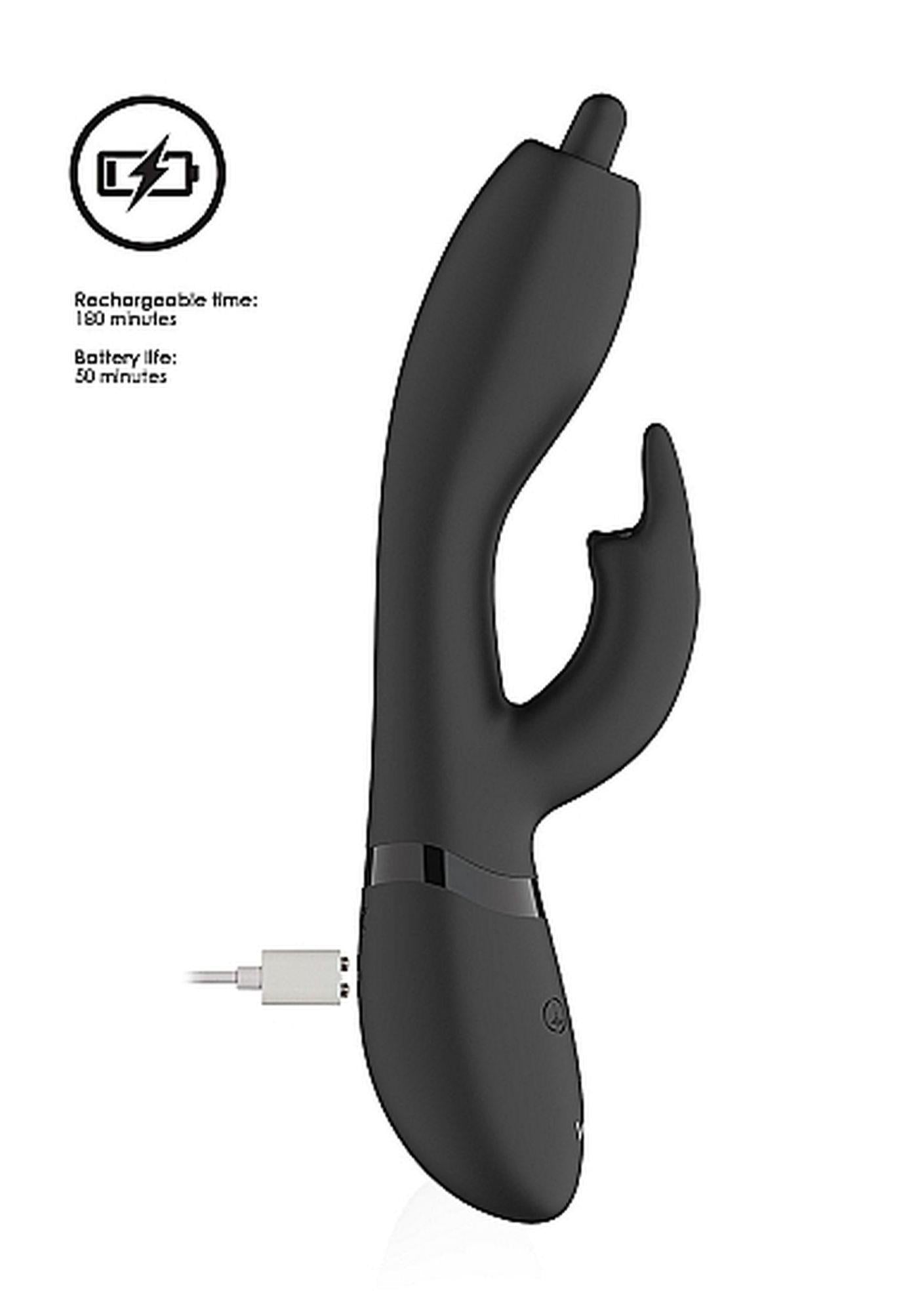 11-Nilo - Pinpoint Rotating G-spot Rabbit - Black-11