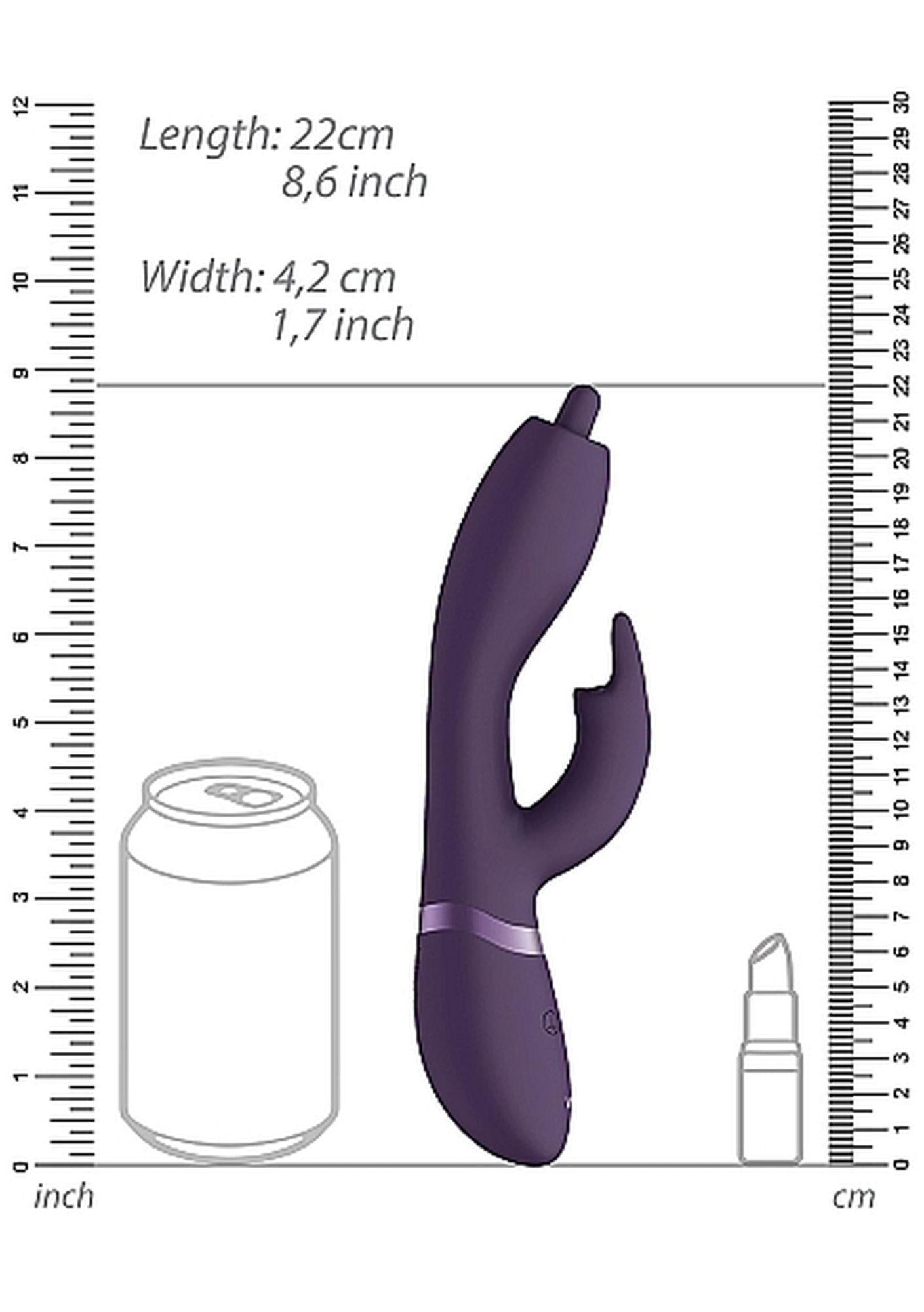 7-Wibrator Nilo - Pinpoint Rotating G-spot Rabbit - Purple-7
