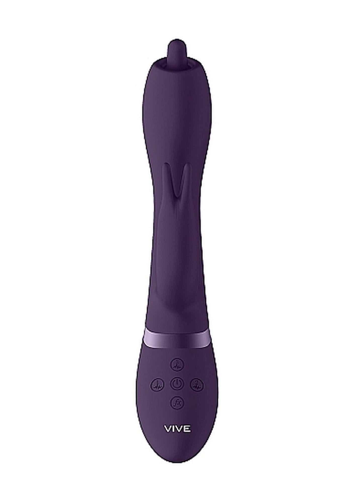 8-Wibrator Nilo - Pinpoint Rotating G-spot Rabbit - Purple-8