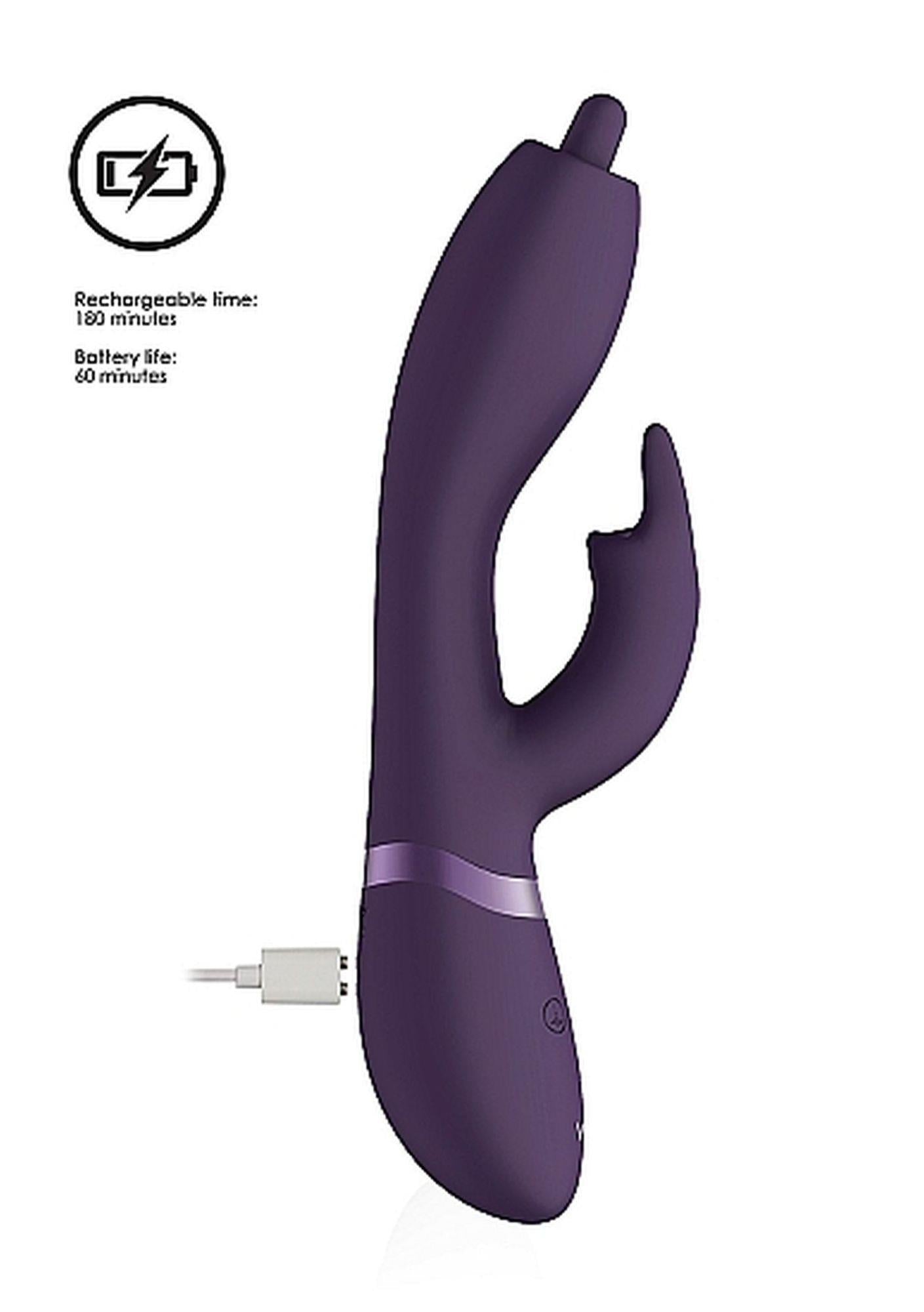 12-Wibrator Nilo - Pinpoint Rotating G-spot Rabbit - Purple-12