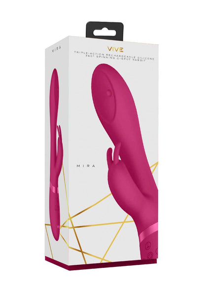 1-Wibrator masażer - Spinning G-spot Rabbit - Pink-1