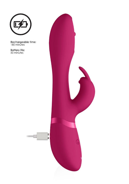 9-Wibrator masażer - Spinning G-spot Rabbit - Pink-9