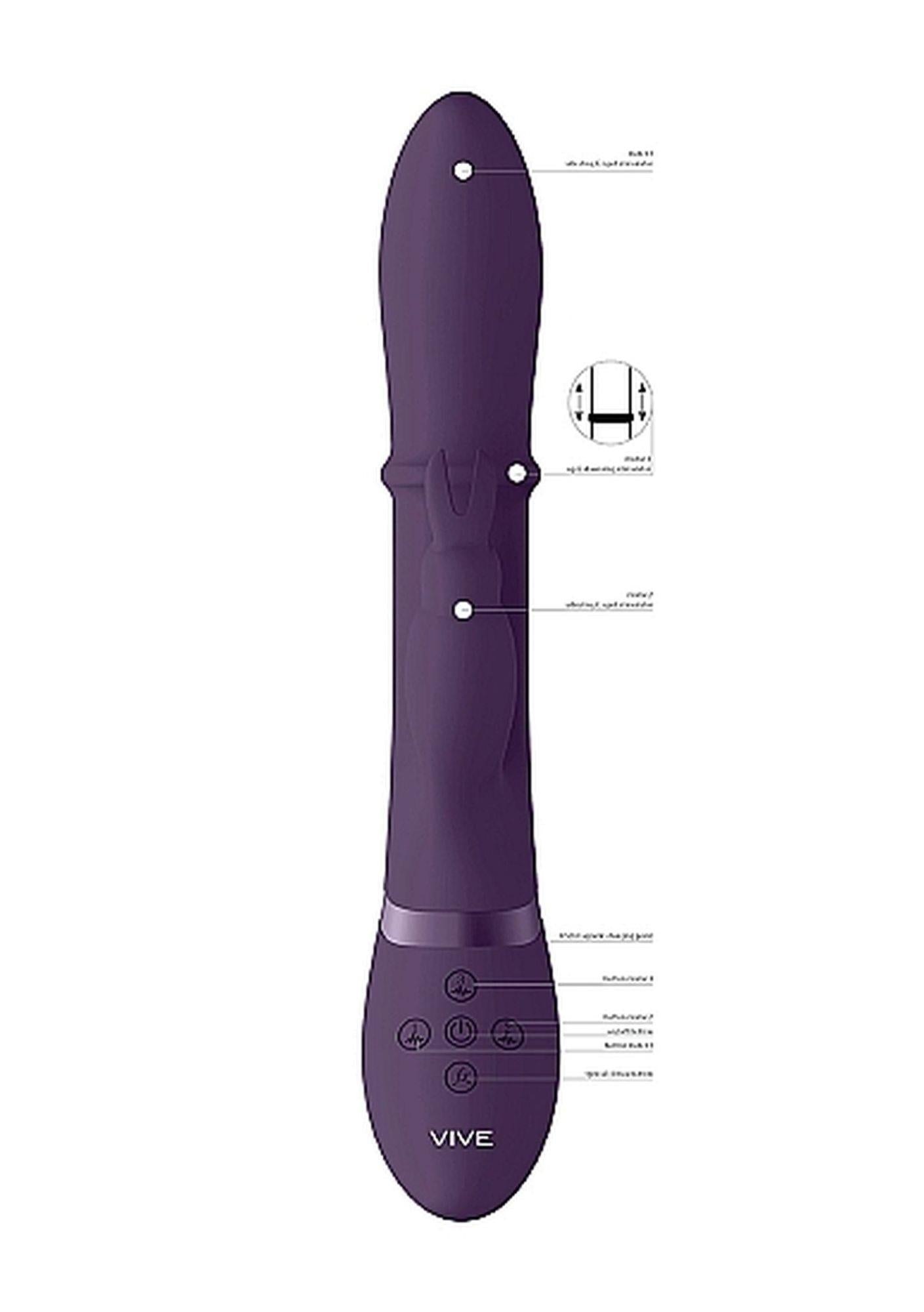 3-Wibrator króliczek wielofunkcyjny 10 trybów 24cm-3