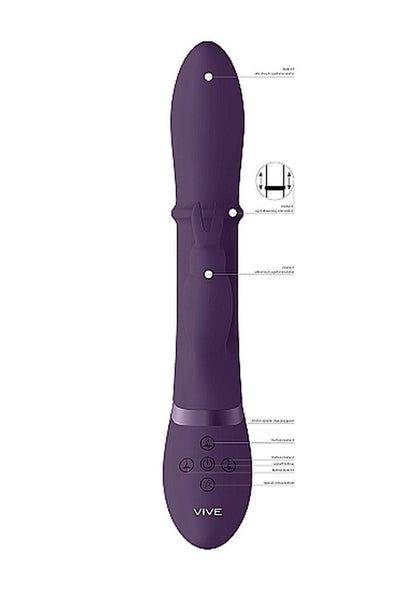 3-Wibrator króliczek wielofunkcyjny 10 trybów 24cm-3