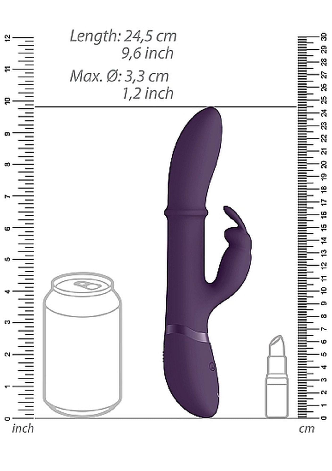 7-Wibrator króliczek wielofunkcyjny 10 trybów 24cm-7