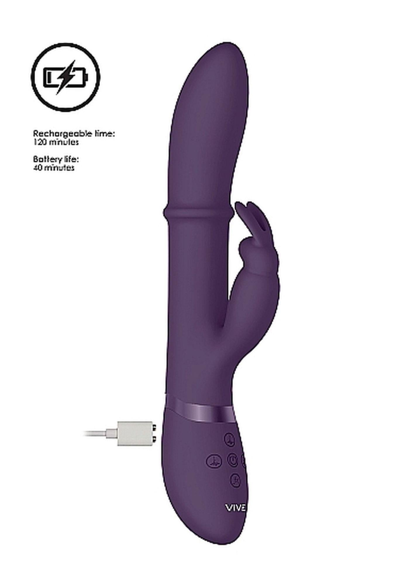 12-Wibrator króliczek wielofunkcyjny 10 trybów 24cm-12