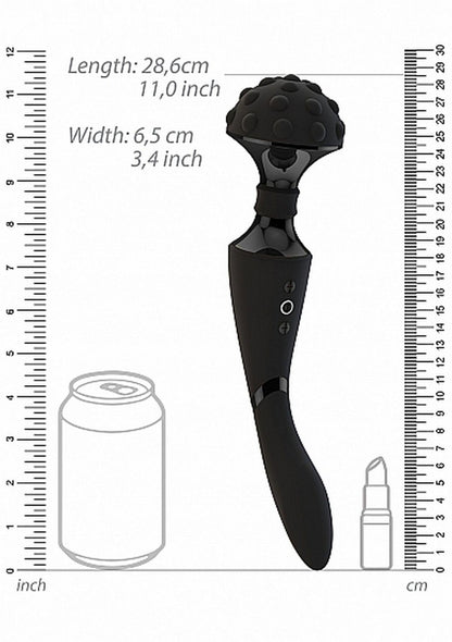 5-Dwustronny masażer łechtaczki wibrator 28cm 10tryb-5