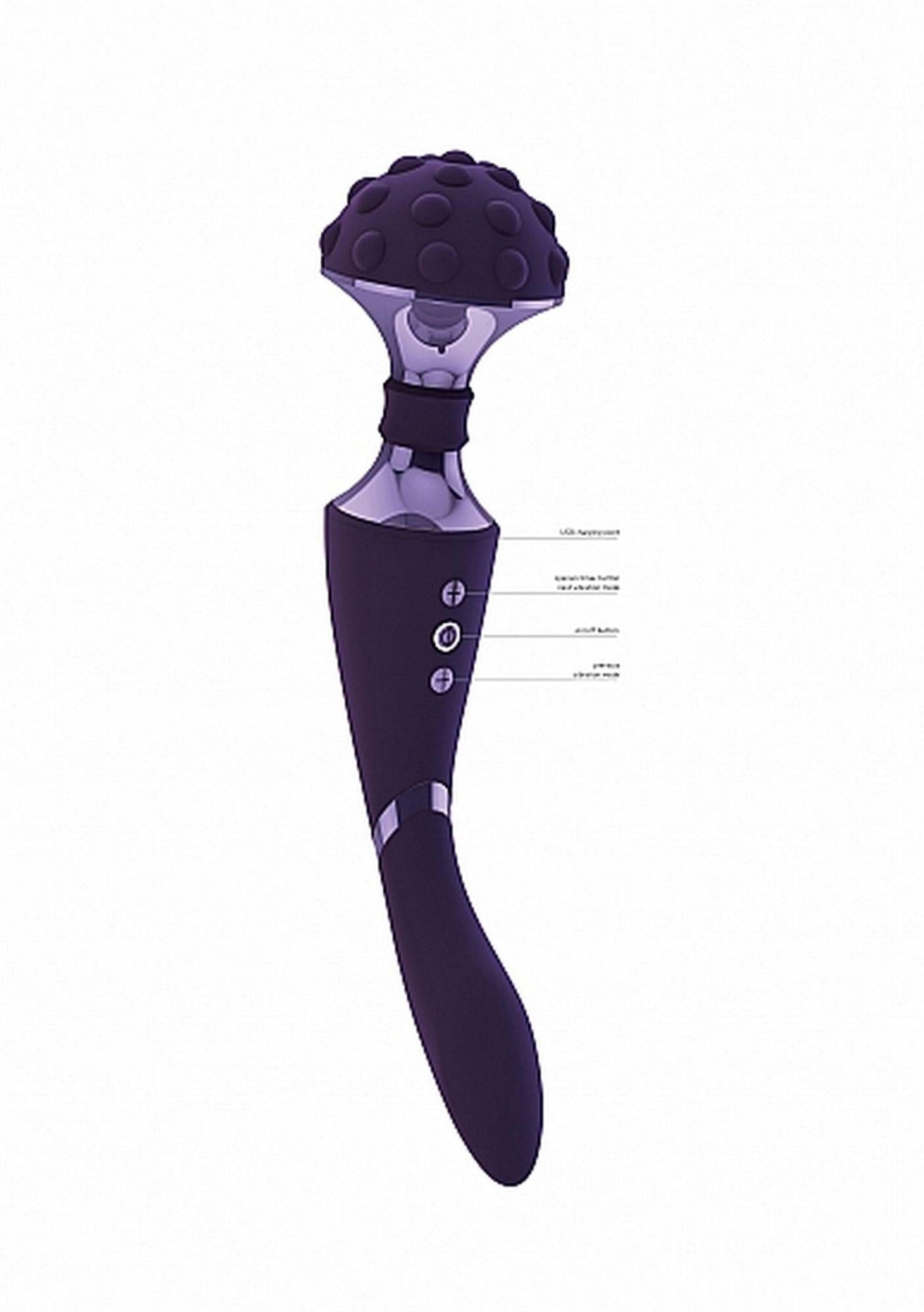 8-Dwustronny masażer łechtaczki wibrator 28cm 10tryb-8