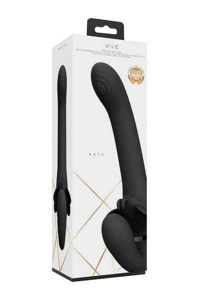 8-Wibrator strap-on strapless les 23cm 3x10 trybów-8