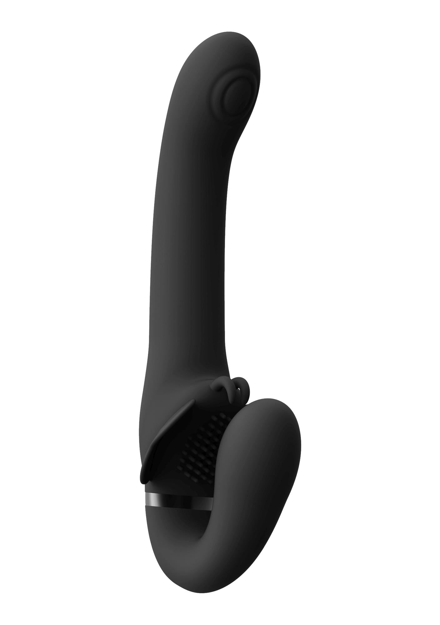 1-Wibrator strap-on strapless les 23cm 3x10 trybów-1