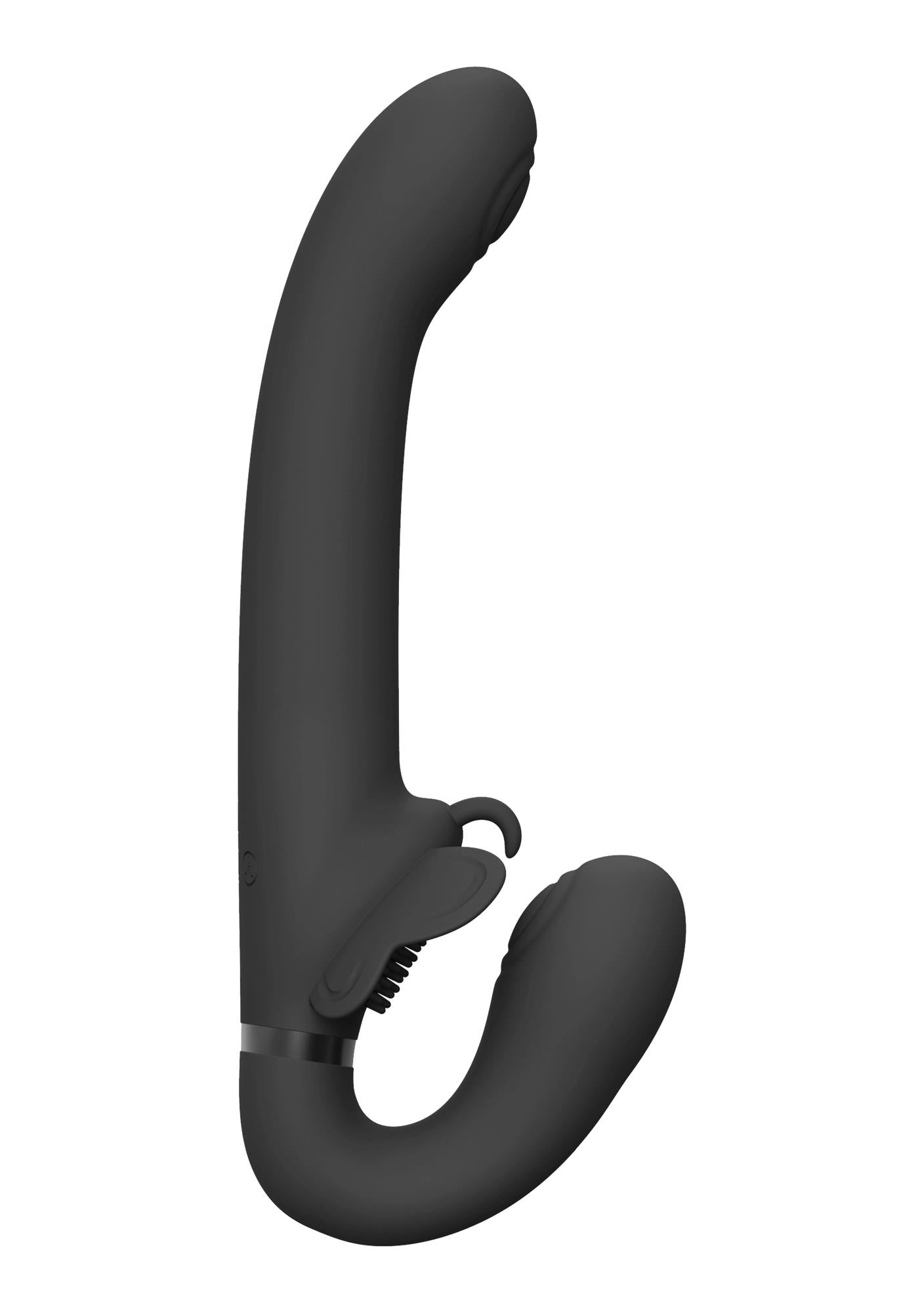 4-Wibrator strap-on strapless les 23cm 3x10 trybów-4