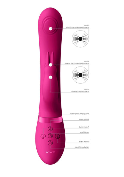 6-May - Pulse-Wave & C-spot & G-Spot Rabbit - Pink-6