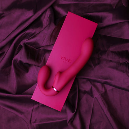 7-Ai - Dual Vibrating & Air Wave Tickler Strapless Strapon-7