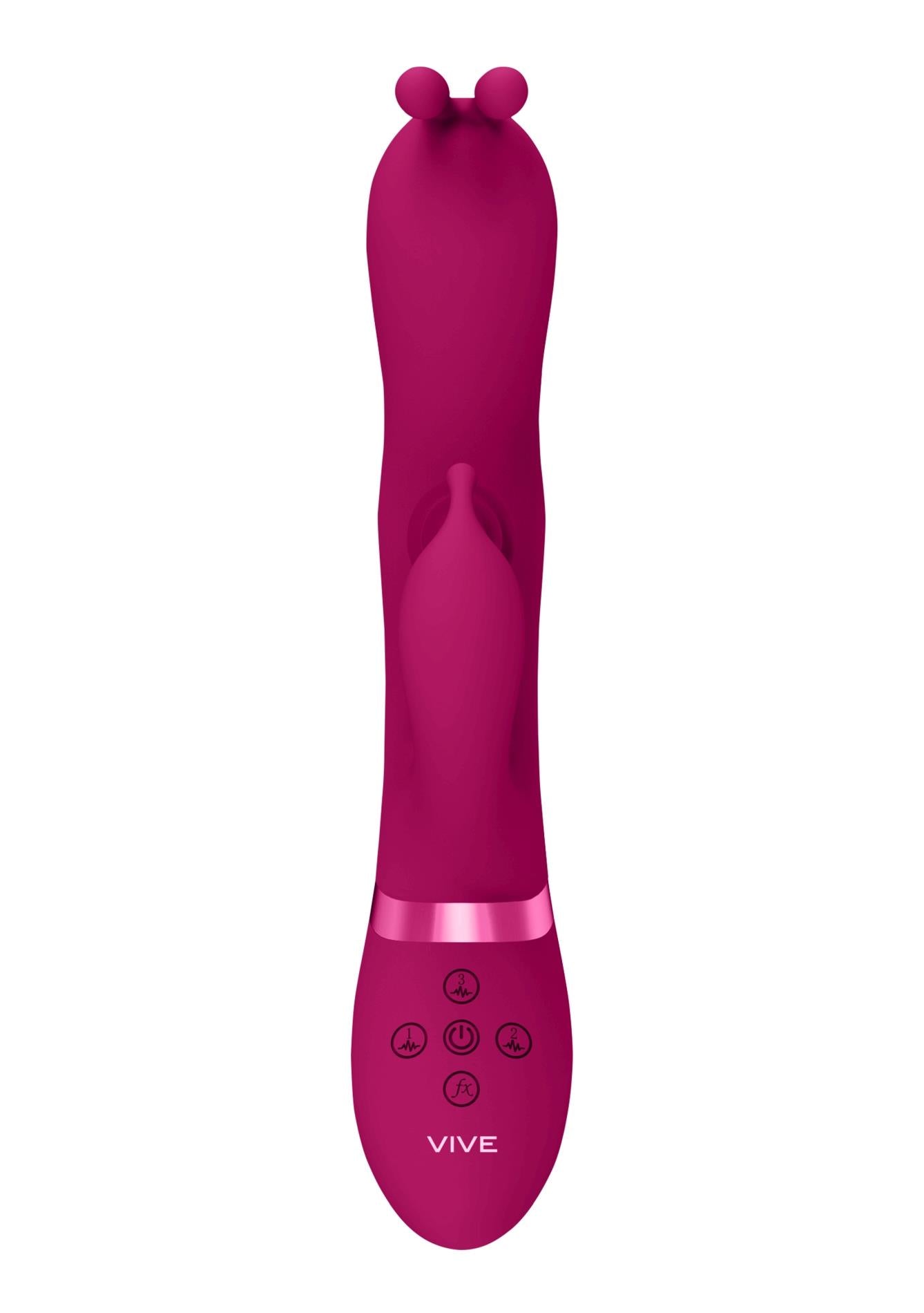 4-Gada - Vibrating Bunny Ear G-Spot Rabbit with Pulse Wave Shaft-4