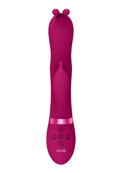 4-Gada - Vibrating Bunny Ear G-Spot Rabbit with Pulse Wave Shaft-4