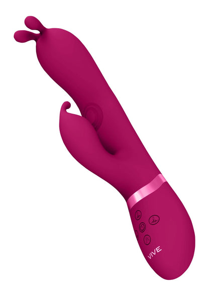 5-Gada - Vibrating Bunny Ear G-Spot Rabbit with Pulse Wave Shaft-5
