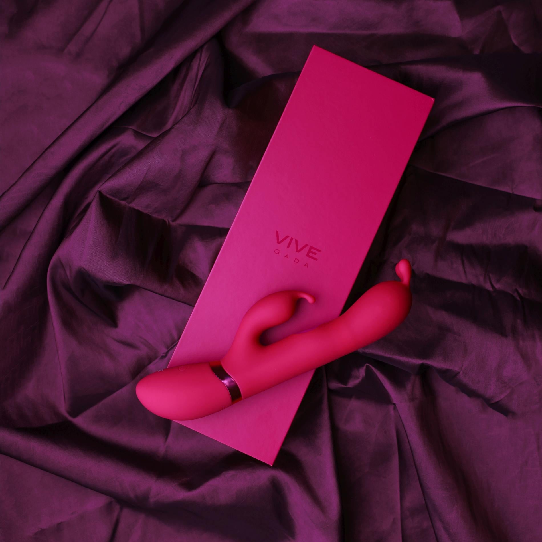 8-Gada - Vibrating Bunny Ear G-Spot Rabbit with Pulse Wave Shaft-8
