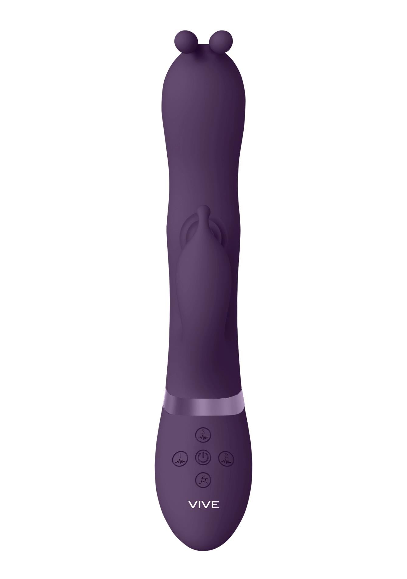 5-Gada - Vibrating Bunny Ear G-Spot Rabbit with Pulse Wave Shaft-5