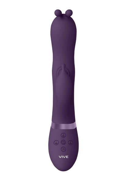 5-Gada - Vibrating Bunny Ear G-Spot Rabbit with Pulse Wave Shaft-5