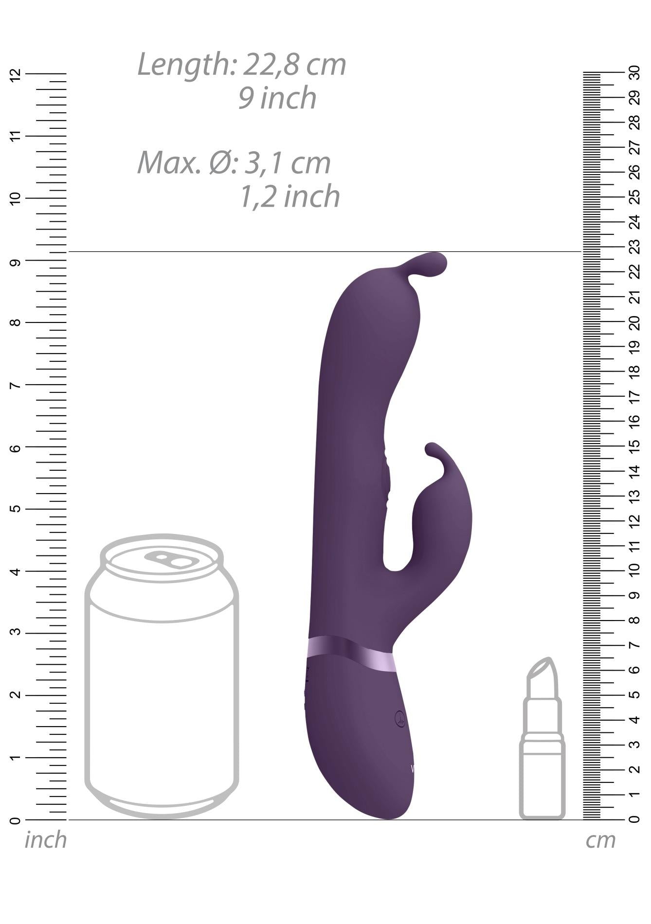 6-Gada - Vibrating Bunny Ear G-Spot Rabbit with Pulse Wave Shaft-6