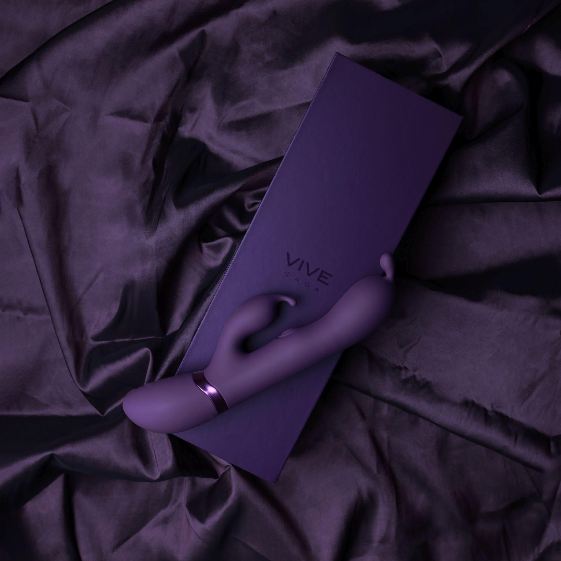 8-Gada - Vibrating Bunny Ear G-Spot Rabbit with Pulse Wave Shaft-8