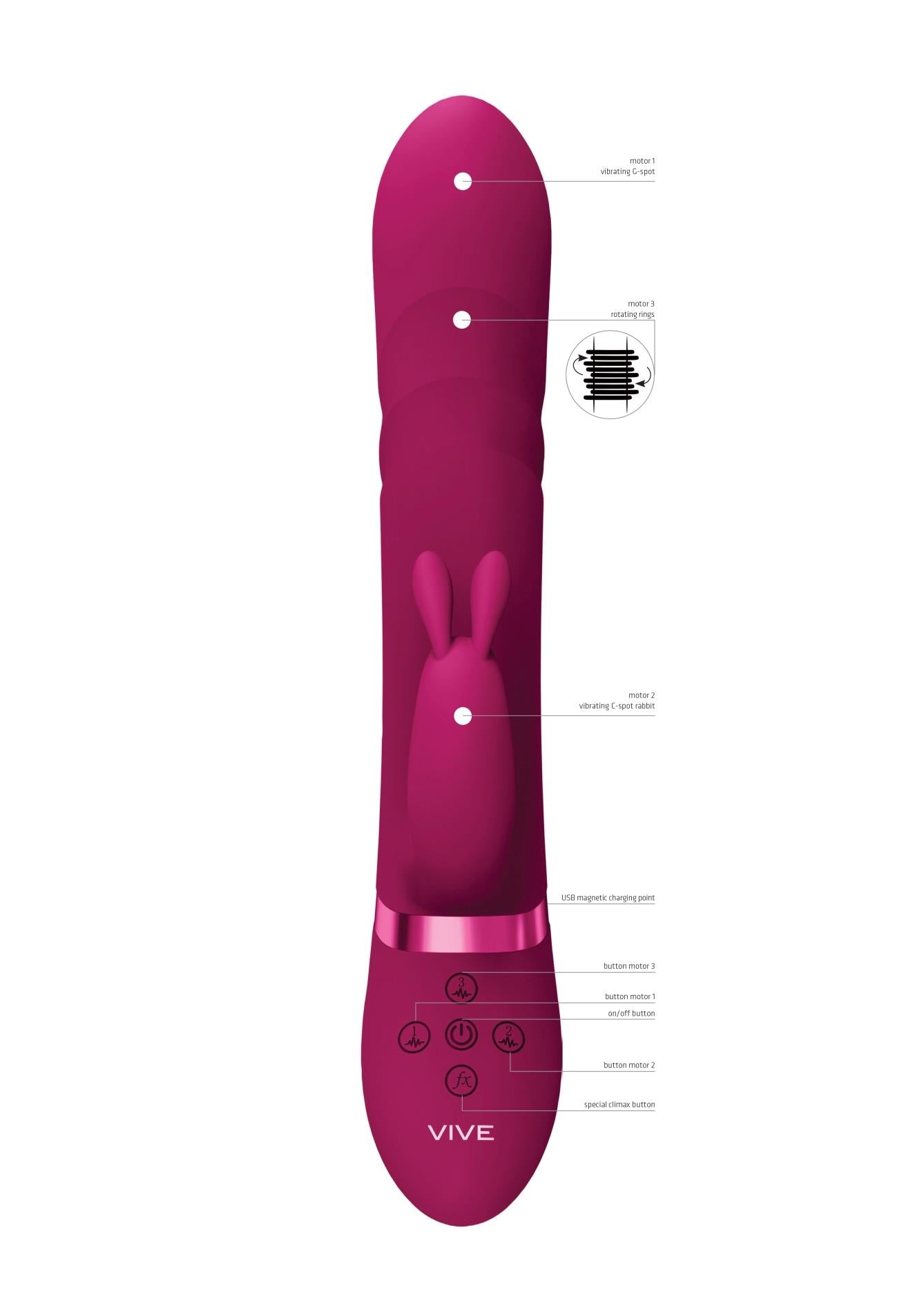 7-Nari - Vibrating and Rotating Beads, G-Spot Rabbit-7
