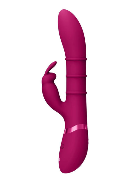 2-Stimulating Rings, Vibrating G-Spot Rabbit - Pink-2