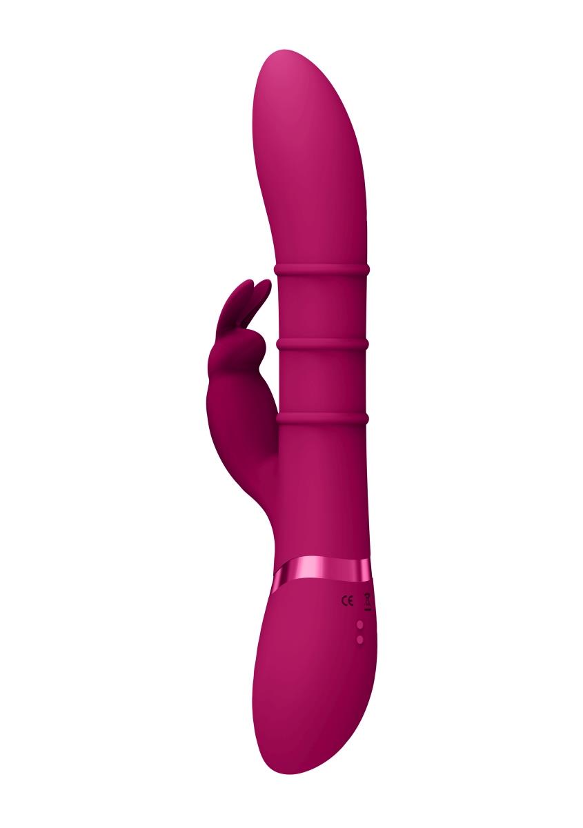 3-Stimulating Rings, Vibrating G-Spot Rabbit - Pink-3