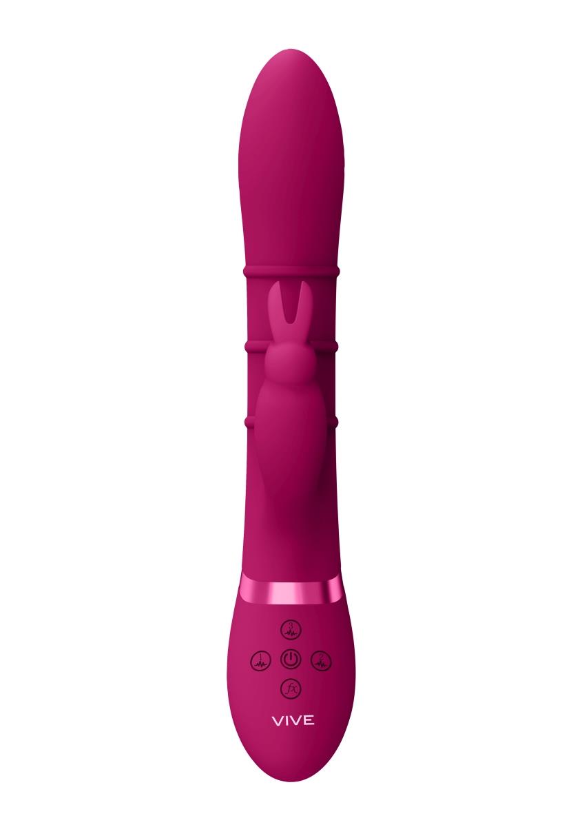 4-Stimulating Rings, Vibrating G-Spot Rabbit - Pink-4