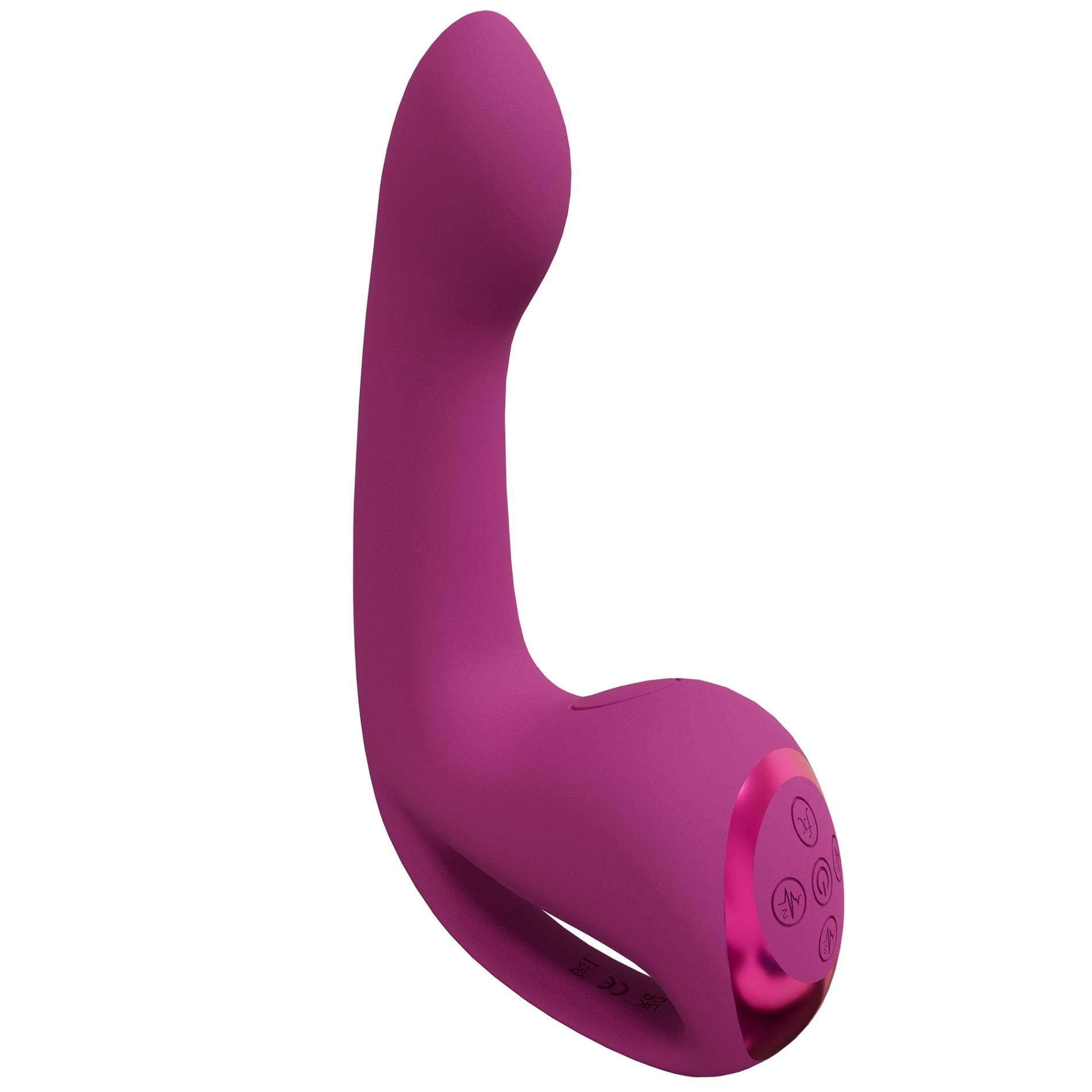 6-Riko - Rechargeable Triple Action Thumper with Advanced Finger Motion & Pulse Wave Stimulator - Pink-6