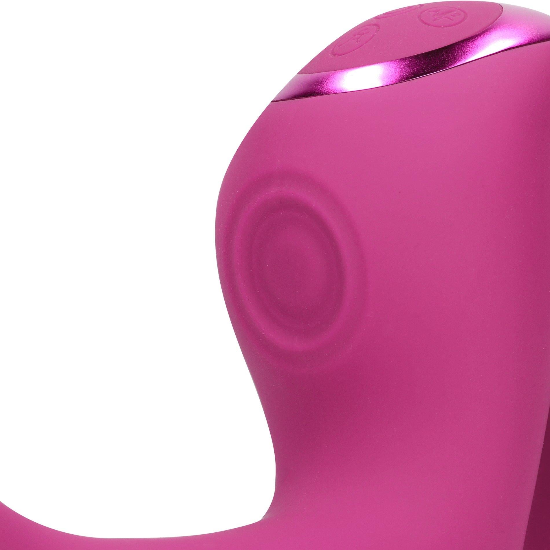 8-Riko - Rechargeable Triple Action Thumper with Advanced Finger Motion & Pulse Wave Stimulator - Pink-8