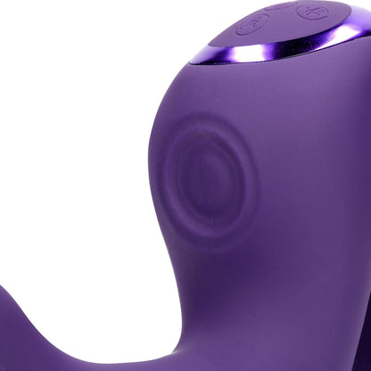 8-Riko - Rechargeable Triple Action Vibrator with Advanced Finger Motion & Pulse Wave Stimulator – Purple-8