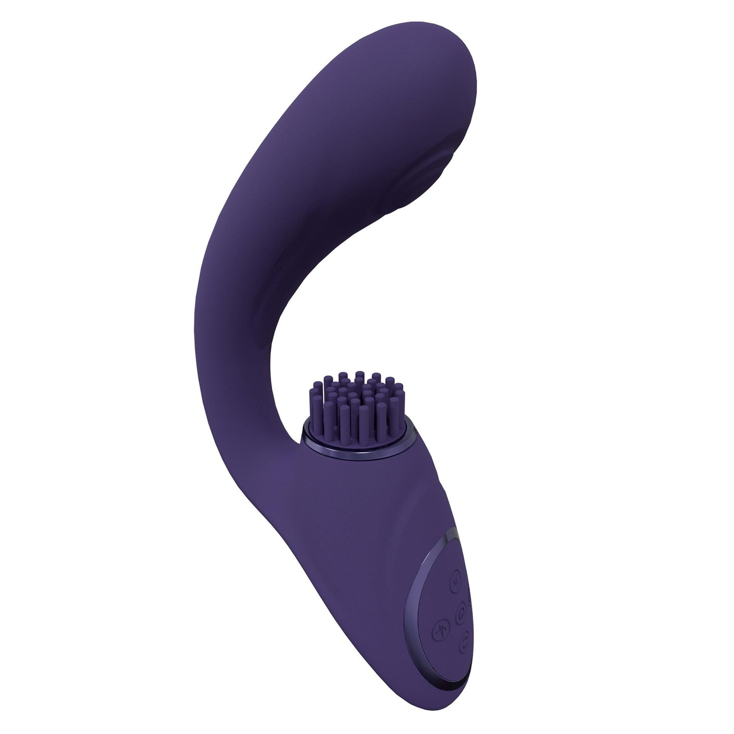 1-Gen - Rechargeable Triple Action G-Spot Vibrator with Pulse Wave  and Vibrating Bristles - Purple-1