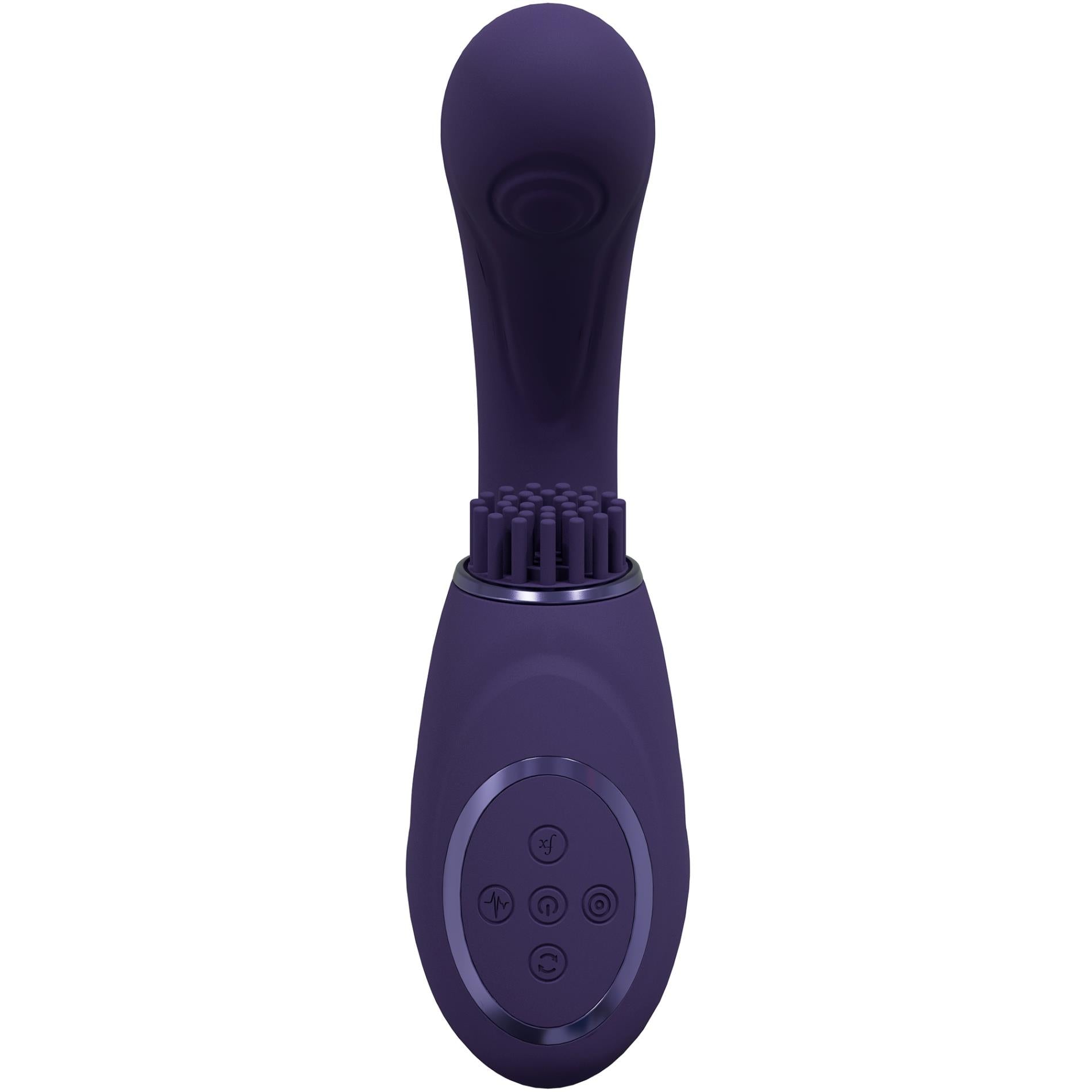 6-Gen - Rechargeable Triple Action G-Spot Vibrator with Pulse Wave  and Vibrating Bristles - Purple-6