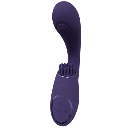 7-Gen - Rechargeable Triple Action G-Spot Vibrator with Pulse Wave  and Vibrating Bristles - Purple-7