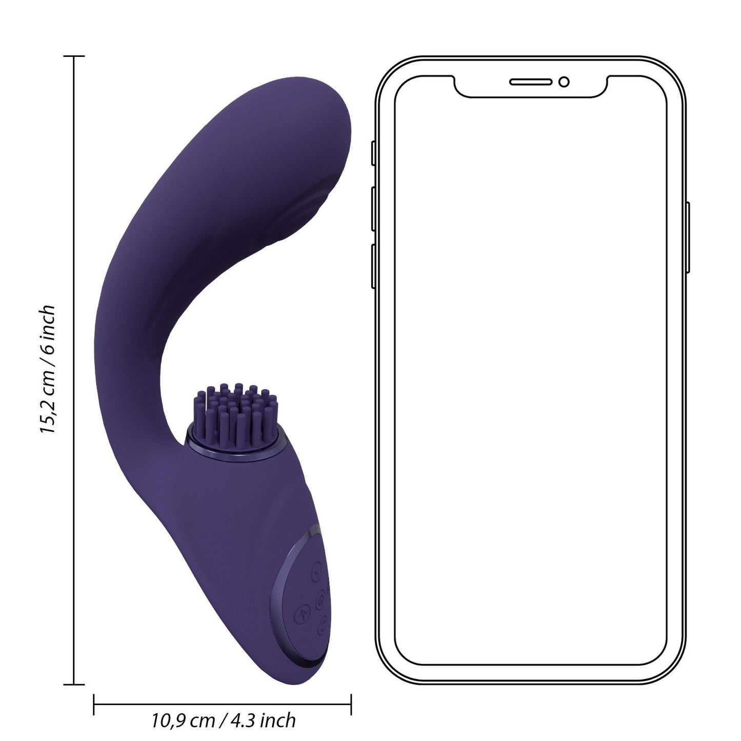 12-Gen - Rechargeable Triple Action G-Spot Vibrator with Pulse Wave  and Vibrating Bristles - Purple-12