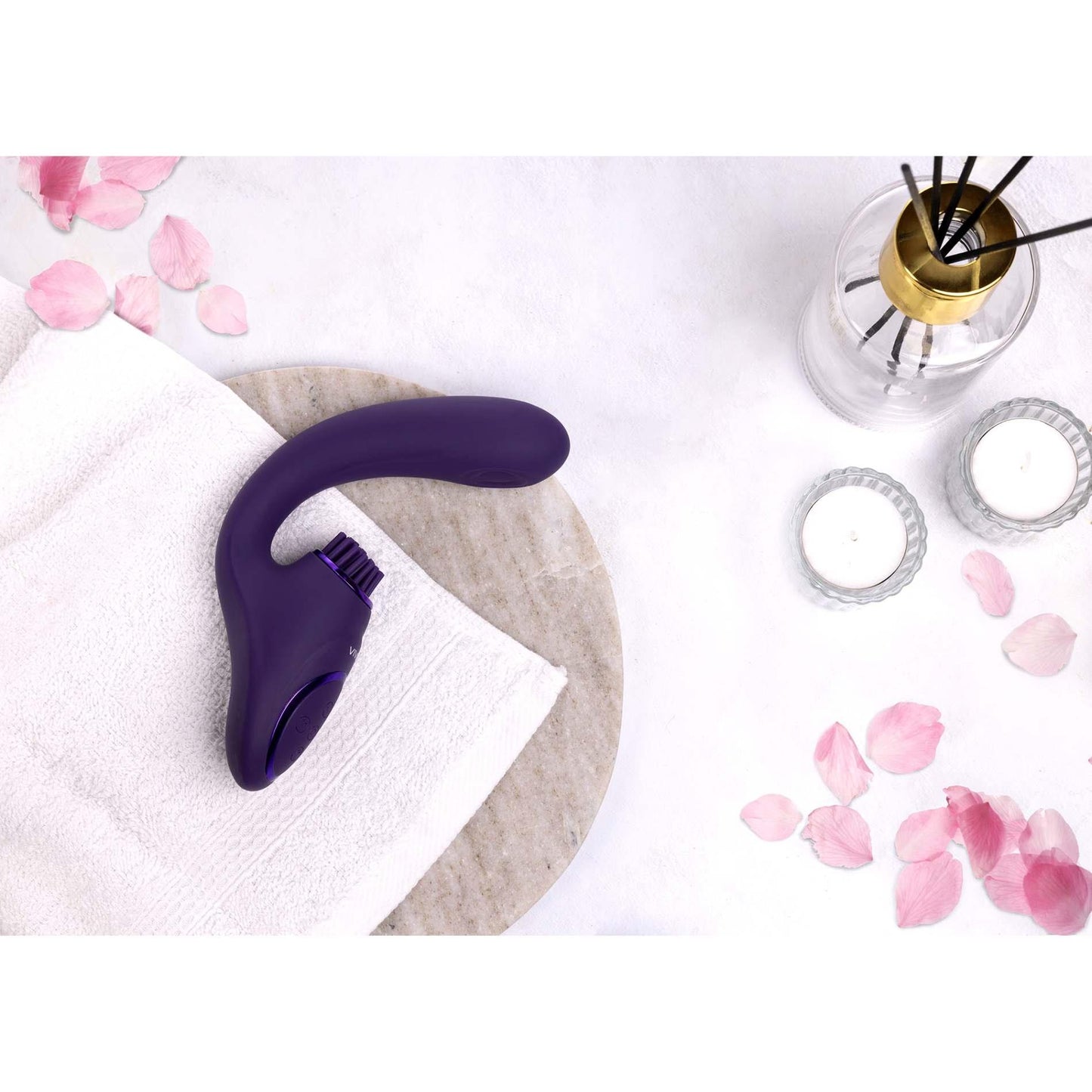 14-Gen - Rechargeable Triple Action G-Spot Vibrator with Pulse Wave  and Vibrating Bristles - Purple-14