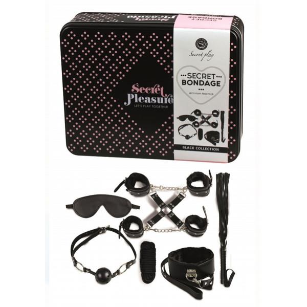 1-Secret Bondage - Set 8 pcs Black-1