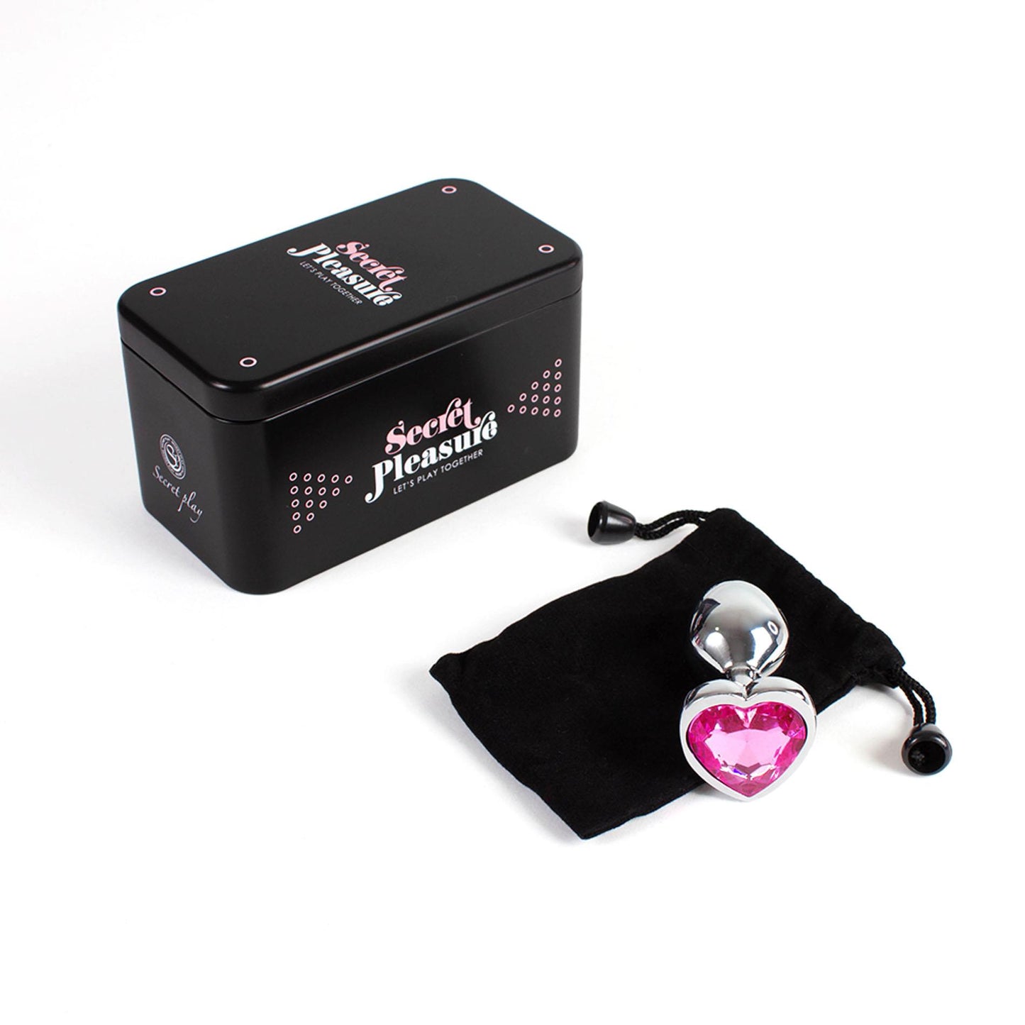 2-PINK HEART METAL BUTT PLUG-2