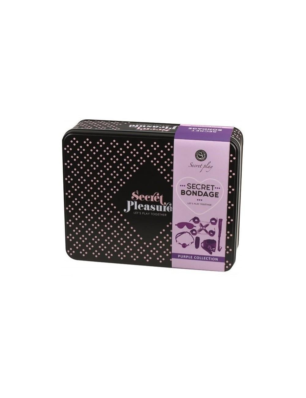1-Secret Bondage - Set 8 pcs Purple & Black-1