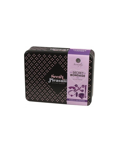 1-Secret Bondage - Set 8 pcs Purple & Black-1