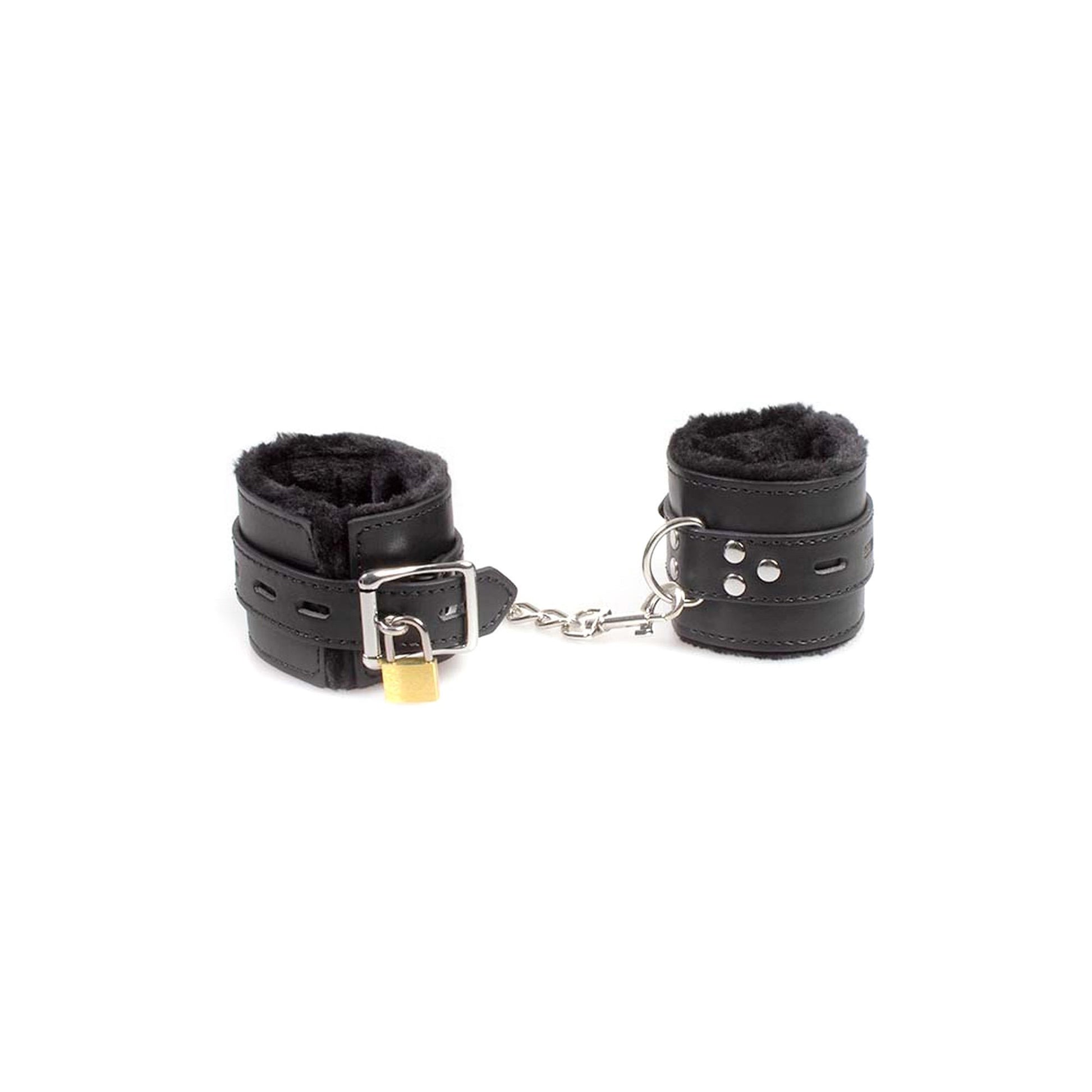 4-Kajdanki-Black Bondage Handcuffs BDSM-4