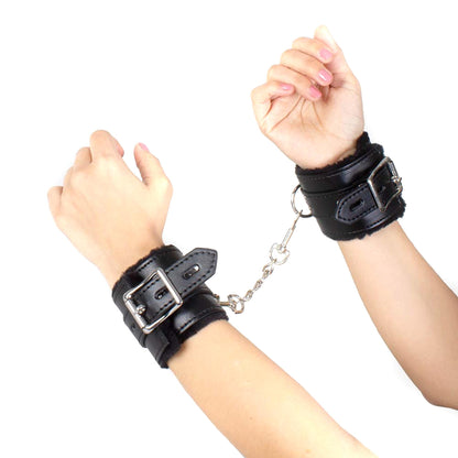 5-Kajdanki-Black Bondage Handcuffs BDSM-5